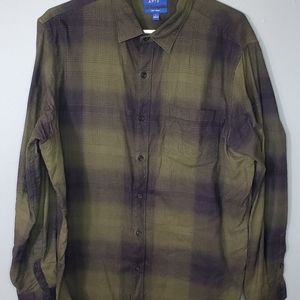 Olive color flannel